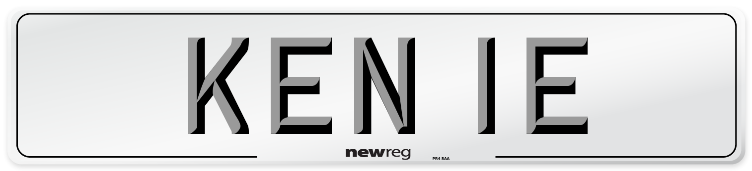 KEN 1E Number Plate from New Reg